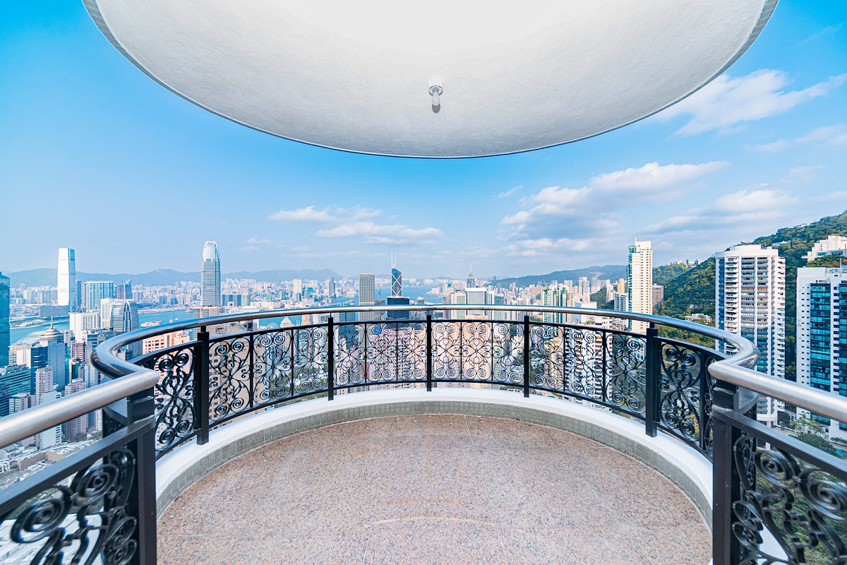 Clovelly Court 嘉富麗苑 | Balcony off Living and Dining Room