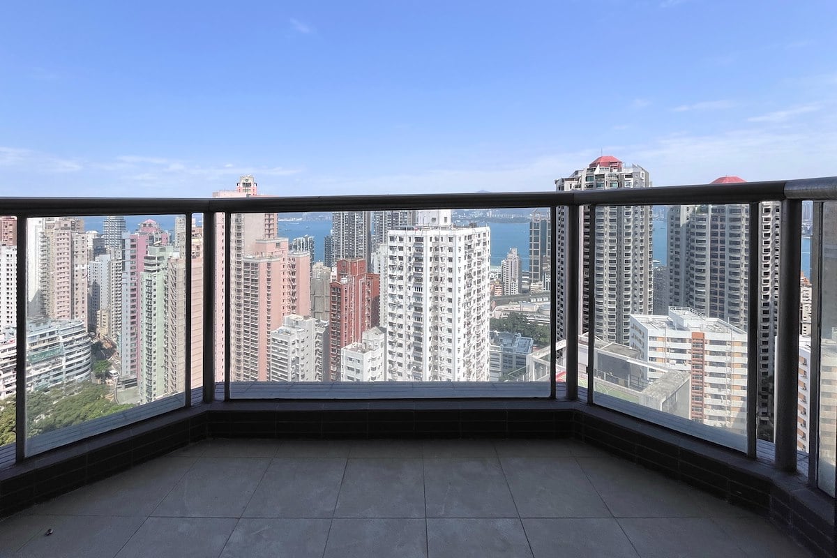 Beauty Court 雅苑 | Balcony off Living and Dining Room
