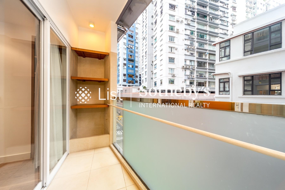 Zenith Mansion 崇德大廈 | Balcony off Living and Dining Room