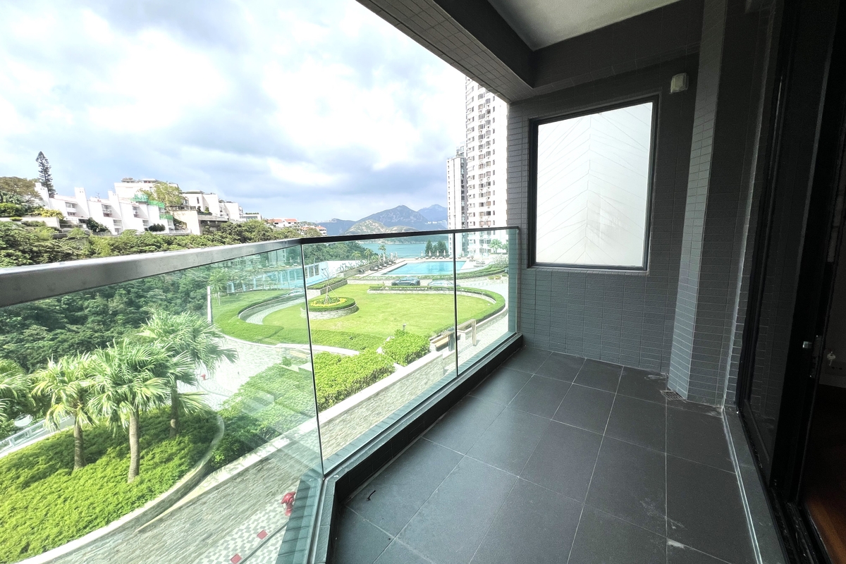 Grand Garden 華景園 | Balcony off Living Room