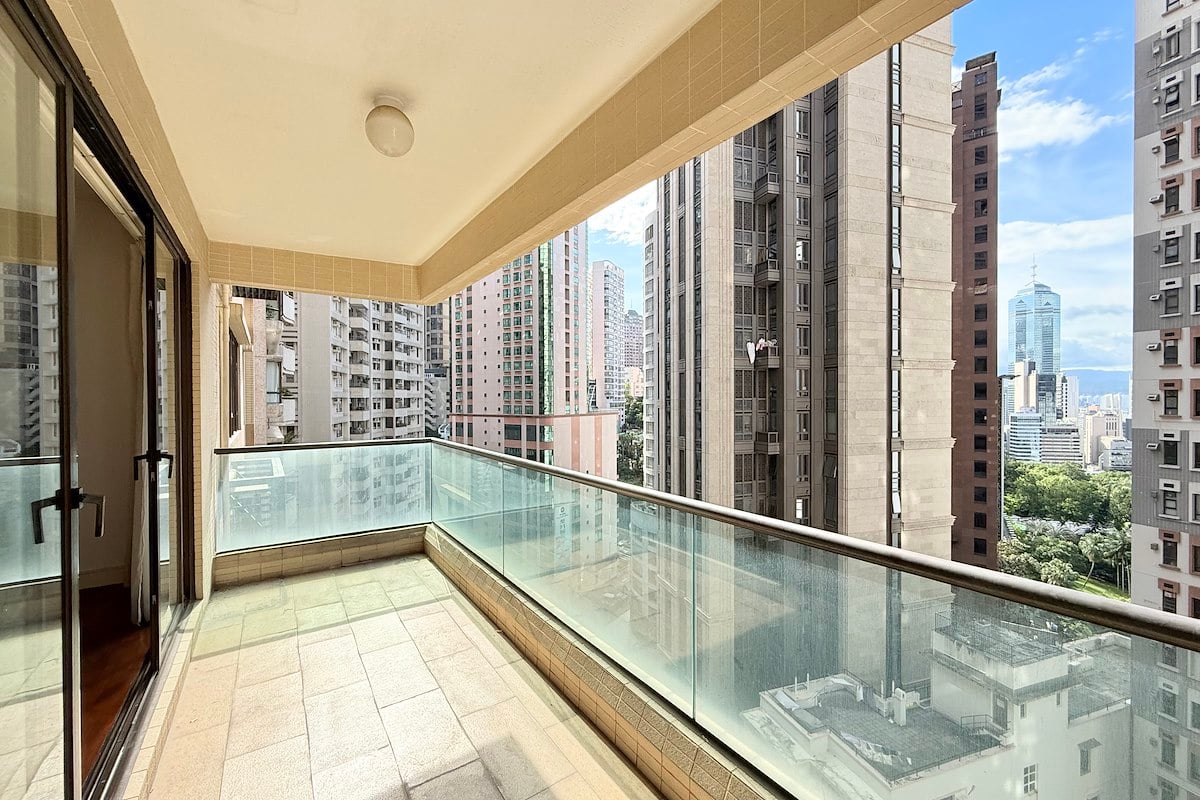 William Mansion 惠利大廈 | Balcony off Living and Dining Room