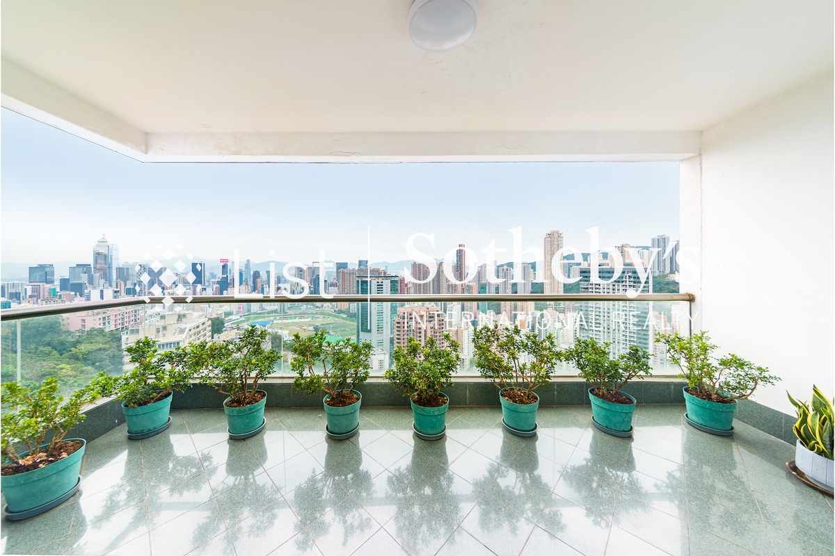 Evergreen Villa 松柏新邨 | Balcony off Living and Dining Room