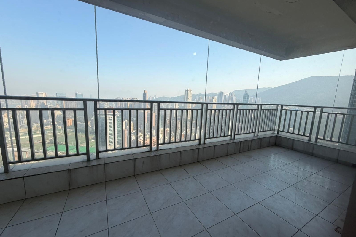 Evergreen Villa 松柏新邨 | Balcony off Living and Dining Room