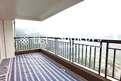 Evergreen Villa 松柏新邨 | Balcony off Living and Dining Room