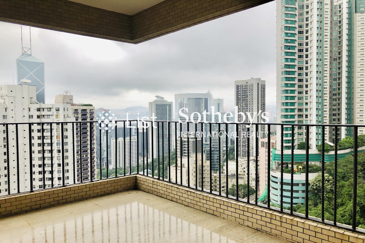 Grenville House 嘉慧園 | Balcony off Living and Dining Room