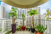 Pearl Gardens 明珠台 | Balcony off Living and Dining Room