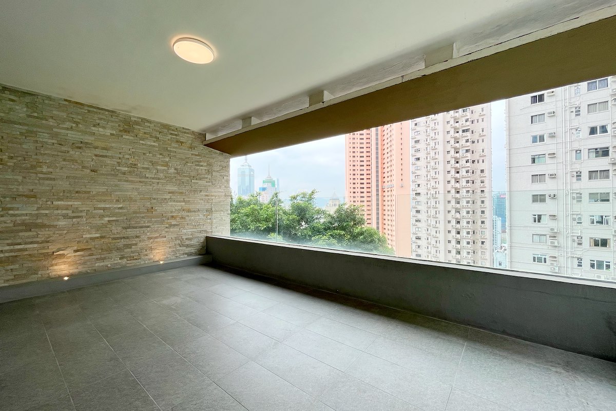 Kam Yuen Mansion 锦园大厦 | Balcony off Living and Dining Room