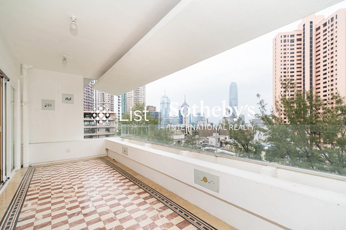 Pine Court 翠峰園 | Balcony off Living and Dining Room