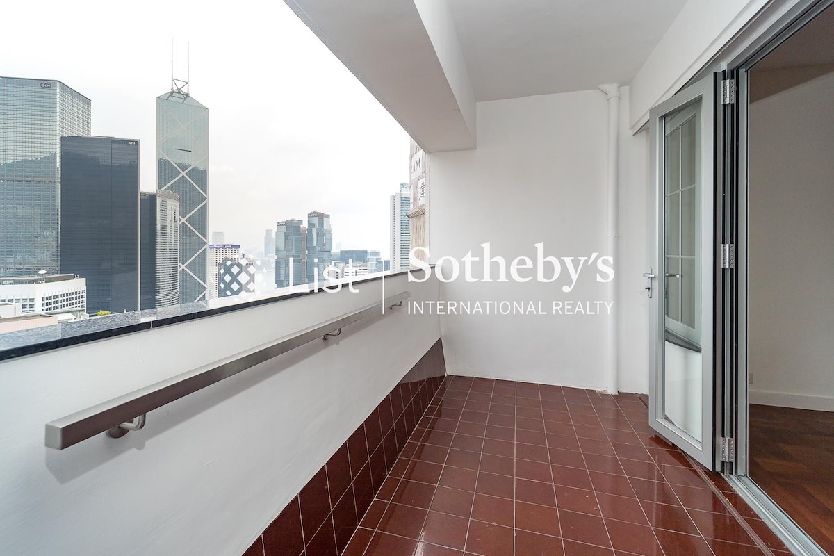 Wing Hong Mansion 永康大廈 | Balcony off Living and Dining Room