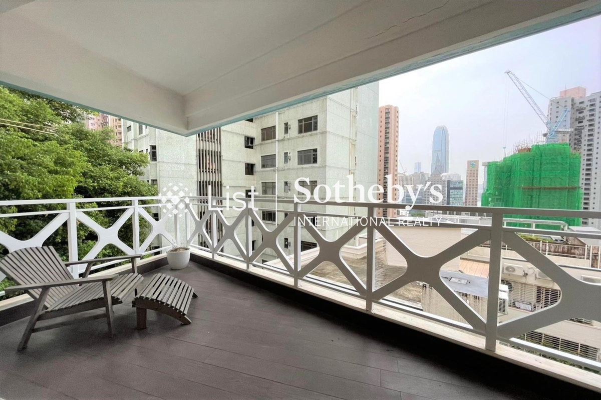Bo Kwong Apartments 寶光大廈 | Balcony off Living and Dining Room