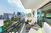 Richery Palace 德信豪庭 | Balcony off Living and Dining Room