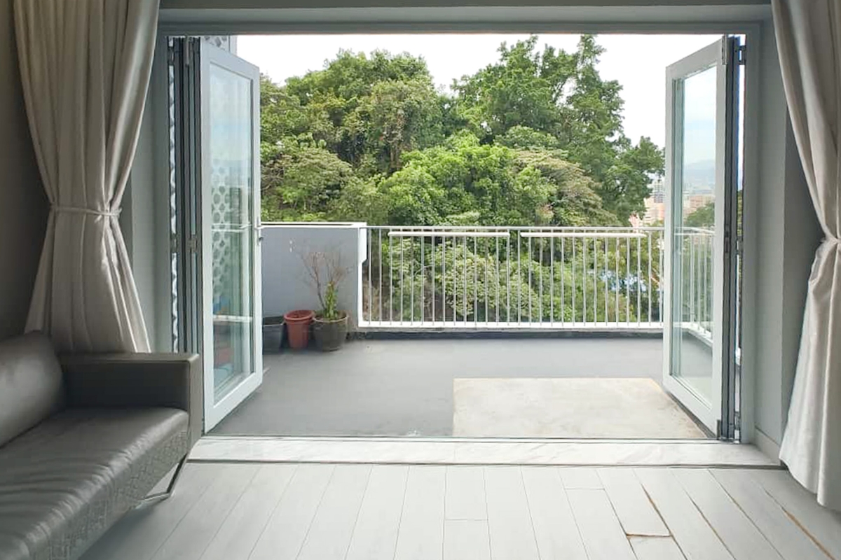 Renown Court 麗寧苑 | Balcony off Living and Dining Room