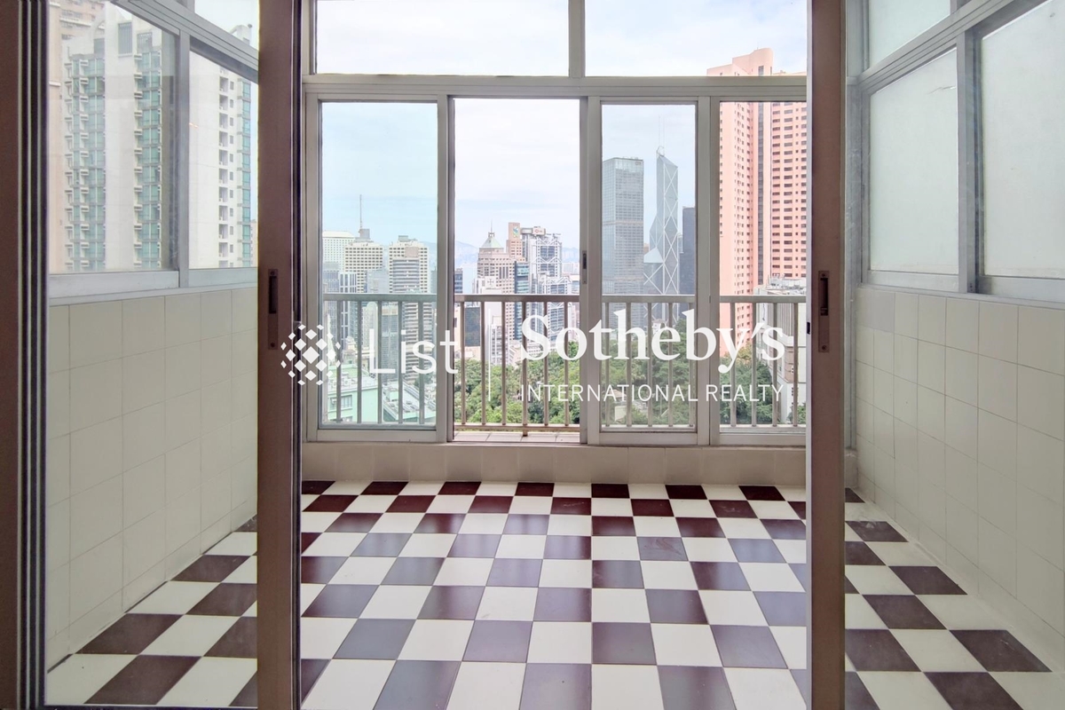 Robinson Garden Apartment 羅便臣花園大廈 | Balcony off Living and Dining Room
