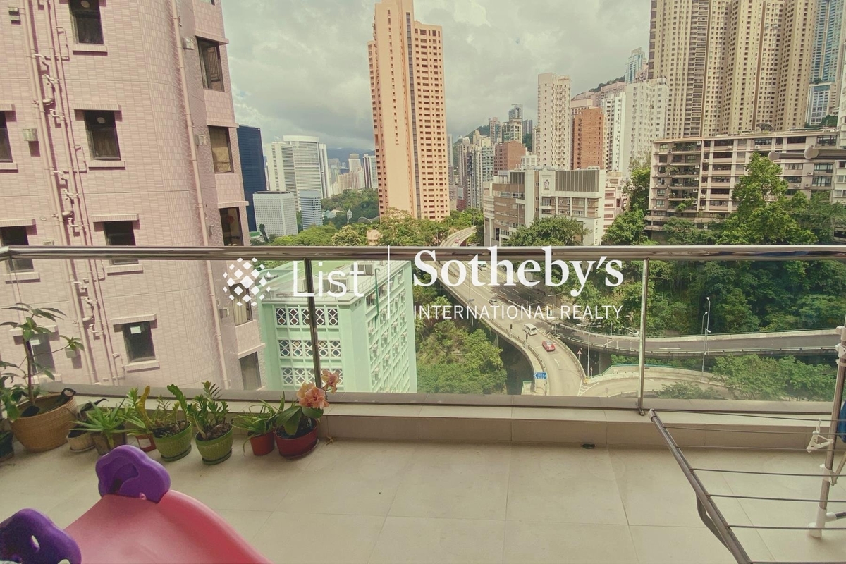 Robinson Garden Apartment 羅便臣花園大廈 | Balcony off Living and Dining Room