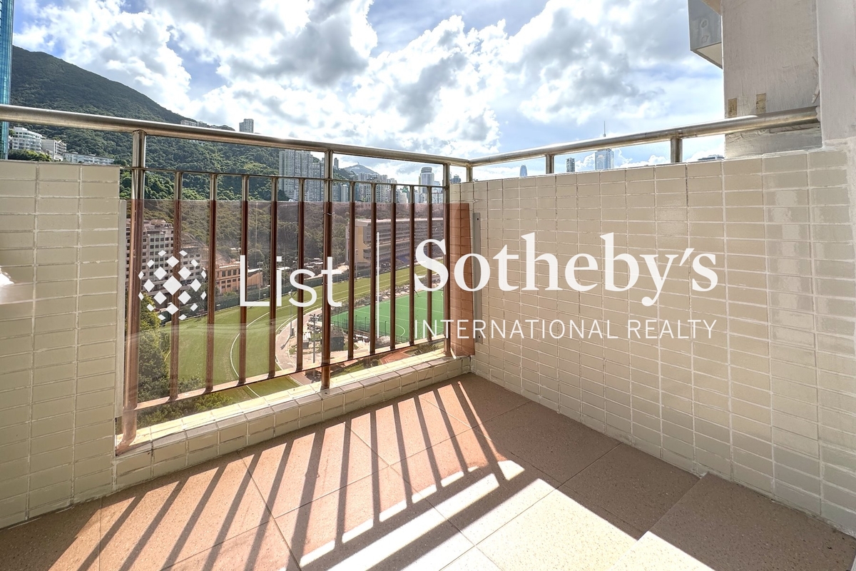 Arts Mansion 雅詩大廈 | Balcony off Living and Dining Room