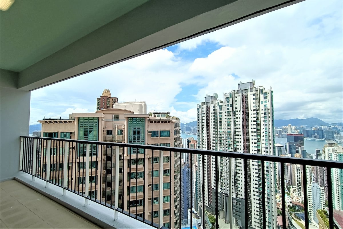 Fairmont Gardens 翠錦園 | Balcony off Living and Dining Room