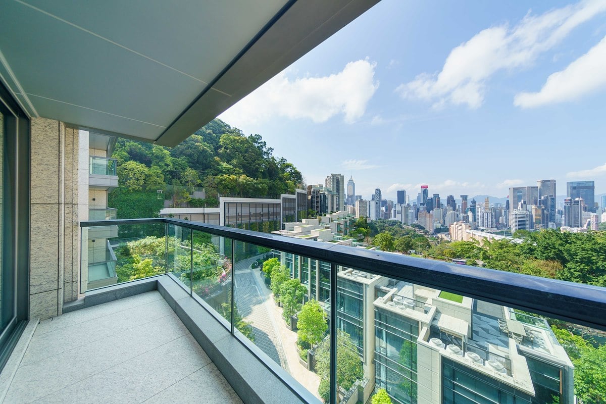 Central Peak 司徒拔道18號 | Balcony off Living and Dining Room