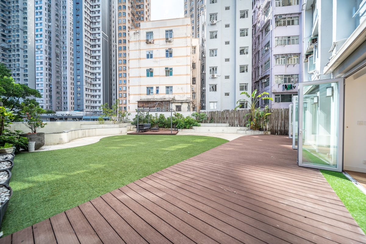 Wah Po Building 華寶大廈 | Private Terrace off Living and Dining Room