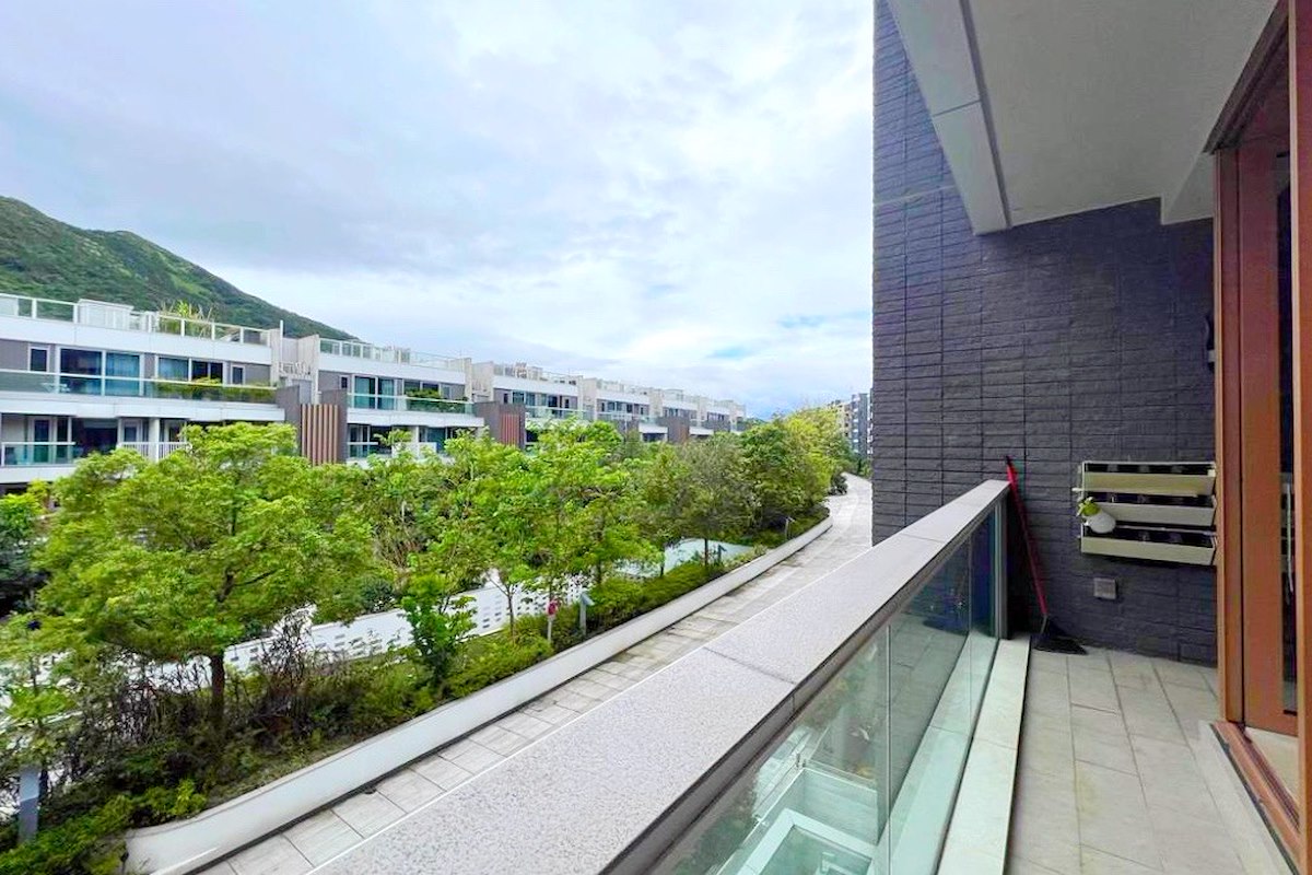 Mount Pavilia 傲瀧 | Balcony off Living and Dining Room