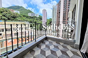 Poksmith Villa 普輝苑 | Balcony off Living and Dining Room