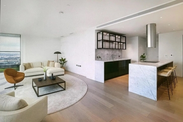 The Wardian  | Living Room and Open Kitchen