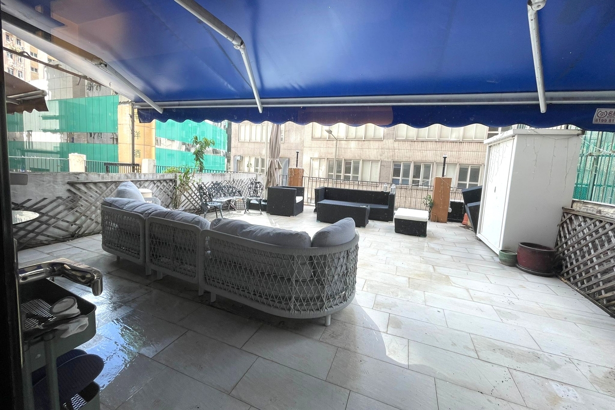 Wing Tak Mansion 永德大厦 | Private Terrace off Living and Dining Room